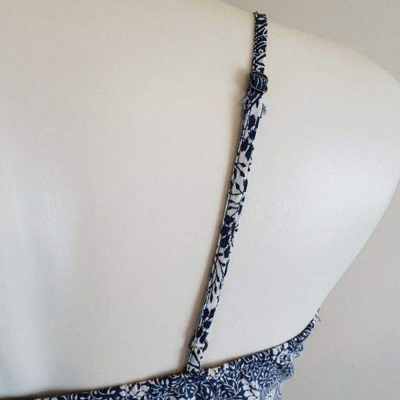 Blue White Gap Adjustable Spaghetti Strap Sundress Dress XS EUC - Picture 4 of 4